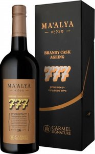 כרמל מעליא 777 - מיושן 16 חודשים בחביות ברנדי כרמל מעליא 777 - מיושן 16 חודשים בחביות ברנדי